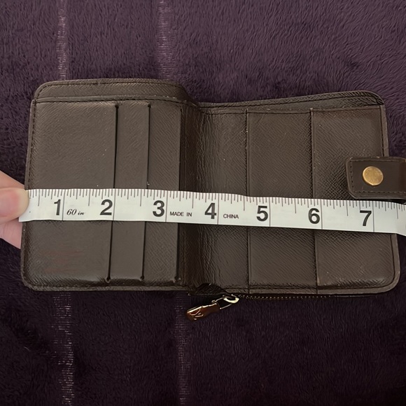 🔥Louis Vuitton Unisex Damier Ebony Bifold Zippy Wallet Pristine Condition. - Picture 14 of 14